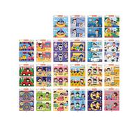 Visual Discrimination Training Cards Set 64 Double Sided Challenge Card Develop Focusing and Logical Thinking Ability Educational Matching Cards