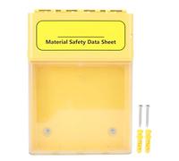 Visual Document Storage Box Dust and Water Proof MSDS Magnetic Industrial Document File Box for Professional Settings