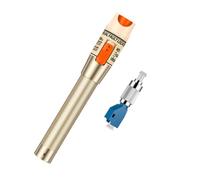Visual Fault Locator, 10mW 10KM Fiber Optic Cable Tester Meter VFL Red Light Pen Light Source Testers (Ｇolden)