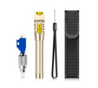 Visual Fault Locator Kit 100mW, 100-120KM Fibre Optic Cable Tester Meter with 2.5mm Universal Connector FC/ST/SC, FC Male to LC Female Adapter