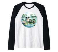 Visual Harmony | Symbolic Calm Expression Raglan Baseball Tee