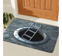 Visual Illusion Endless Abyss Pattern HD Printed Non-Slip Doormat, 3D Upgraded Optical Illusion Rug, Bottomless Hole Area Rug, Abyss Carpet for Door Entrance, Bathroom, Stairs (#02,23.6x35.4in)