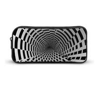 Visual Illusion Pencil Case - Large Aesthetic Makeup Bag Multi-Purpose Pencil Pouch Cute Cosmetic Bag with Zipper Closure for Office, Home, Study & Travel
