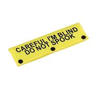 Visual Impairment Dog Leash Sleeve Careful I'm Blind Do Not Spook Dog Leash Wrap Sleeve Pet Birthday Gift for Pets(Careful I'm Blind-YE Sleeve)