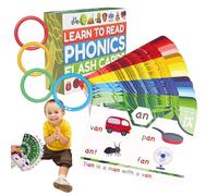 Visual Language Learning Cards - Phonics Learning Cards, Coming Letter Game Experience | Fun Reading and Learning Phonetics for Kindergarten and Elementary School