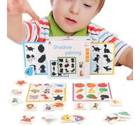 Visual Perception Training Kit - Todler Cognitive Puzzle, Silhouette Identification Board, Interactive Learning Accessory | Early Development Play For Nursery School Junior Preschool Classroom