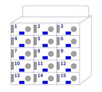 Visual Phone Management Cabinet for Students & Employees - Clear Portable Locker Holds 9-40 Devices 15 Slots for nized Storage Ideal for Classrooms & Offices