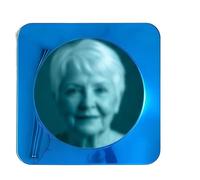Visual Reflection Board for Seniors, Acrylic Tabletop Interaction Panel for Elderly Adults, Sensory Engagement Activity, Hand Coordination Practice Board(Light Blue)