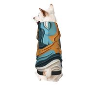 Visual Ripple Wave Dog Hoodie - Soft & Breathable Pet Clothes for Small to Large Dogs, Stylish and Comfortable Dog Clothes