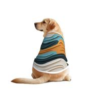 Visual Ripple Wave Pet T-Shirts for Dogs-Dog Clothes for Large and Medium Dogs, Comfortable Dog Shirts, Perfect for Daily Wear