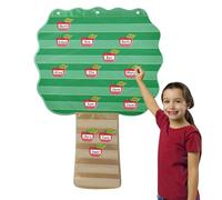 Visual Schedule - 74x107cm Tree Chart, Polyester Routine Cards, PVC Pocket Organizer For Home Wall Kindergarten Classroom | Apprenticeship Teaching Aid