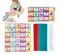 Visual Schedule - 8x31cm Routine Chart, Kids Behavior Board, Daily Learning Cards | Communication Planner for Home School Bedrooms Autisms Toddlerss Preschool Morning Bedtime Organization Bright Day