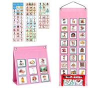 Visual Schedule Chart Double Side Weekly Planner Chore Kid Learning Materials Routine For Toddler Date And Time