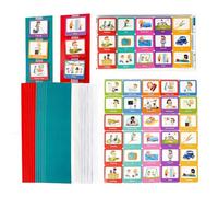 Visual Schedule - Morning and Bedtime Routine Chart 60 Behavior Communication Cards | Daily Schedule Chart for Kids | Colourful Daily Plan | Teaching Aids to Improve Cognite