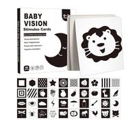 Visual Stimulation Cards - High Contrast Learning, Development, Early Learning Activity | Interactive Visual Stimulation Cards for Kids 0-3, Educational Play, Cognitive Skill,