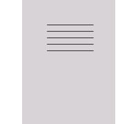 Visual Stress / Dyslexia Notebook : A4 coloured exercise book, Grey #D8D3D6, 72 pages, 90gsm