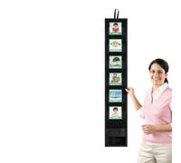Visual Time: 13.3 x 24.5 cm Pocket Chart with 45 Activities | Behavior Management Reward Charts with 9 White Cards, Learning Tool for the S