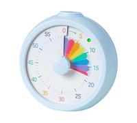 Visual Timer - 3.74In Visual | ABS Timer - Silent Rainbow Study Clock Supporting Time Management Focus Routines for Kids Students Teachers Office Classroom Homeschool Use