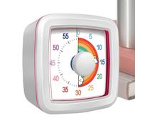 Visual Timer - 60 Minute Countdown Clock, Non Ticking Teaching Timer, Silent Time Management Tool | Study Focus Classroom Helper for Offices Exams Cooking Reading Working Home Activities