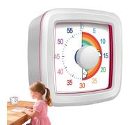 Visual Timer - 60 Minute Countdown Mechanical for Kids Adults | Silent Non Ticking Teaching Clock Classroom Home Kitchen, Time Management Tool Studying Reading Working Cooking Exam Productivity