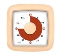 Visual Timer, 60 Minute Timer Silent Countdown Clock for Kids Homework, Classroom Time Management, Kitchen Timer for Cooking, No Ticking Mini Desk Timer for Adults Pomodoro Teachers, Orange