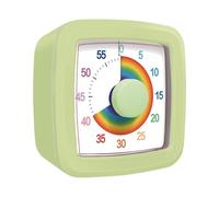Visual Timer 60 Minutes with Rainbow Display for Time, Green