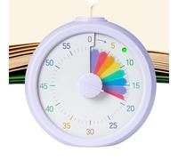Visual Timer: ABS, Disc 3.74 X 1.69 X 3.54 Inch Silent and Multifunctional Visual Timer | Rainbow Design Time Management Tool, Studio for Home, Office, Au