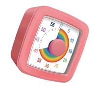 Visual Timer Children Selves-disciplines Tool Countdown 60-Minutes Simple Twist Function for Easy Time Setting Visual Rainbow for Learning Time Management Tool with Colorful Display and Easy