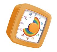 Visual Timer Children Selves-disciplines Tool Countdown 60-Minutes Simple Twist Function for Easy Time Setting Visual Rainbow for Learning Time Management Tool with Colorful Display and Easy