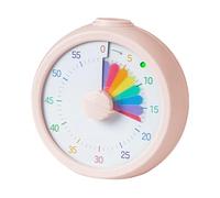 Visual Timer for Children - ABS 9.5 x 4.3 x 9 cm Countdown Rainbow Timer with Educational Silent Countdown Alarm Clock Time Management Children's Learning Tool Home School Office Classroom