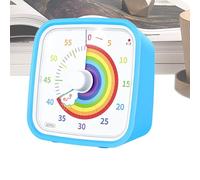 Visual Timer For Classroom - 60 Minutes Rainbow Disk Countdown Alarm With Protective Case, 3.94x3.94x2.36 In Adults Visual Timer For Teachers Students Kids Classroom School Office Home Meeting Kitchen