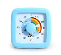 Visual Timer for Kids, 60 Minute Countdown Timer, Silent Operation, Adults, Kids Time Management Tools for Classrooms, Offices, Kitchens, Home and Sports (Blue)