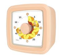 Visual Timer for Kids 60 Minute - Silent Countdown Clock Timers with Sunflower & Bee Design, Desk Timers for Classroom Must Haves Focus Aid, Toddler Timer for Home Kitchen Homework, Orange