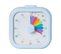 Visual Timer for Kids 60 Minute Visual Countdown for Classroom Home Kids Time Management Tools Classroom Teaching Timer Rainbow Pattern(Blue-rainbow)