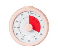 Visual Timer for Kids 60 Minute Visual Countdown for Classroom Home Kids Time Management Tools Classroom Teaching Timer(Pink)