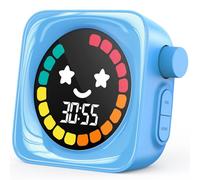 Visual Timer for Kids, 99 Minute Digital Cute Kids Visual Timer Classroom for Homeschool Supplies Study Teaching Time Management Tool Countdown & Stopwatch, Blue with Colorful Display