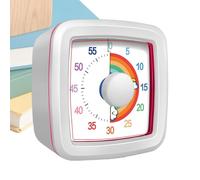 Visual Timer for Kids,Mechanical Countdown Timer | Teaching Clock Non-Ticking Time Management Device for Kitchen Cooking Home Exam Studying Meeting Offices Working