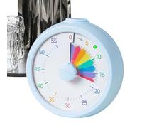Visual Timer For Kids, Silent ABS Countdown Alarm Clock | Portable Mechanical Learning Tool Gear 0.25lbs, Effective Time Manager Promotes Discipline For Classroom Study Use