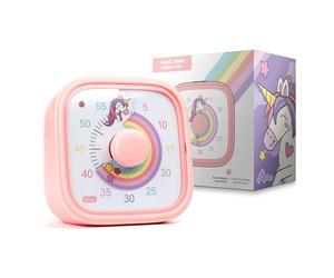 Visual Timer for Kids - Unicorn Rainbow - Time Management Tool - 60 Minute Countdown - Promotes Concentration & Productivity - For School, Play, Learning, Brushing Teeth - Colourful & Fun