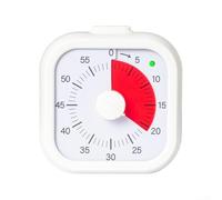 Visual Timer - For Kids with Alarm Clock Function, Time Management Tool - For Homework and Bedtime Routines, Portable Countdown Timer - For Home School Travel(white)
