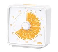 Visual Timer Fruit Pattern Countdown No Ticking Time Management Clock for Kids ADHD Autism Homework Classroom Teacher and Office(Orange)