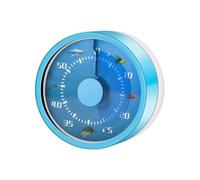 Visual Timer - Mechanical Clock 3.5 x 5.8 cm, Wide Range of Uses | Visual Time Management Tool with Sturdy ABS Material, Mechanical Winding Timer for Teacher, Child, Cooked