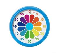 Visual Timer Non-Digital Circular Rainbow Design Time Management Tool for Preschool Elementary Executive Function Skill Building Easy Operation for Classrooms Study Kitchen(A)