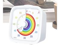 Visual Timer with Countdown, 60 Minutes Rainbow Disc with Protective Case | Silent Timer Home for Teachers, Classroom, School, Office, Meetings, Kitchen
