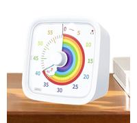Visual Timer with Countdown Timer | Rainbow Disc 60 Minutes with Alarm and Protective Case | Home Silent Timer | for Teachers, Students, School, Home,