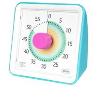Visual Timer with Protective Case, 60-Minute Countdown Timer for Kids Autism ADHD Classroom Home Office, Countdown Clock for Meeting Time Management, Colorful