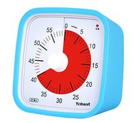 Visual Timer with Protective Case, Yunbaoit Upgraded 60-Minute Countdown Timer for Kids and Adults with Low Battery Remind, Silent Time Management Tool, No Ticking, Optional Alert (Blue)