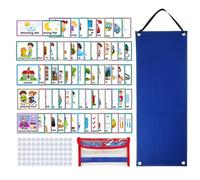 Visual Timetable |Daily Routine Chart Children Planner Chart - Visual Schedule Routine Chart for Kids | Kids Learning Calendar, Sturdy & Multifunctional Task Board to Motivate