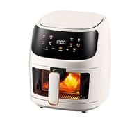 Visual Window Air Fryer 5L, 1350W Rapid Digital Touch Screen, Max Temp 230°C, 8 Cooking Functions, Glass Window, Dishwasher Safe Basket