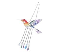 Visually Appealing Rainbows Bird Wind Chimes Designed to Catching Light and Produce Gentle Sounds for Decorative Use Garden Chimes